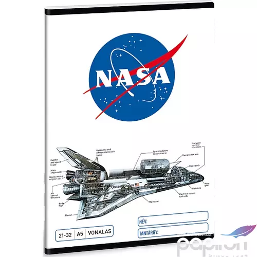 Füzet 21-32 A5 vonalas Ars Una NASA 20' 4-től 8.osztályig prémium minőség