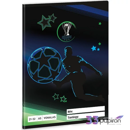 Füzet 21-32 A5 Vonalas Ars Una Champs (5460) 25 53624604 prémium minőség