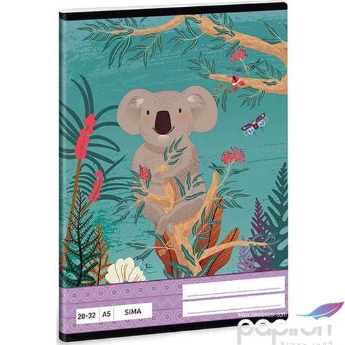 Füzet 21-32 A5 vonalas Ars Una Kirra Koala (5044) 21 53620446 4-8.osztályig prémium minőség