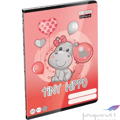 Füzet 21-32 A5 vonalas Lizzy Lollipop Tiny Hippo Lizzy kollekció