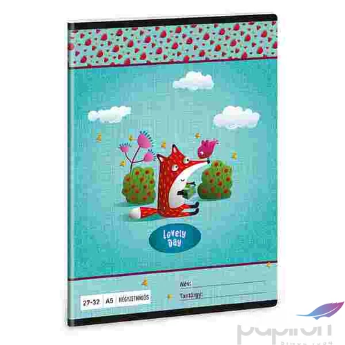 Füzet 27-32 A5 kockás Ars Una Lovely Day (5130) 22 53631305 prémium füzet négyzethálós