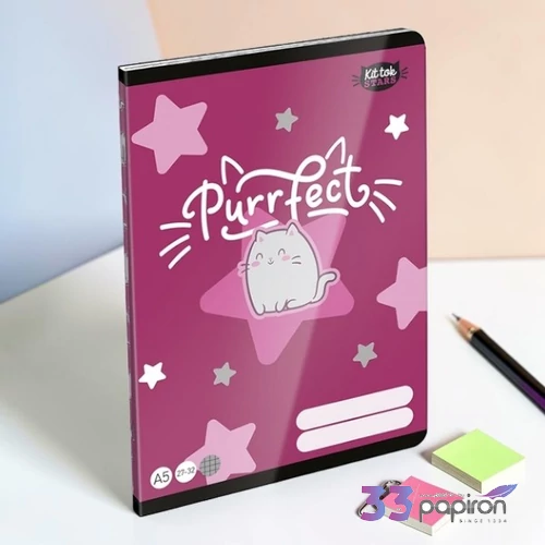 Füzet 27-32 A5 kockás Lizzy26 Kittok Stars Purrfect 32 Lap 