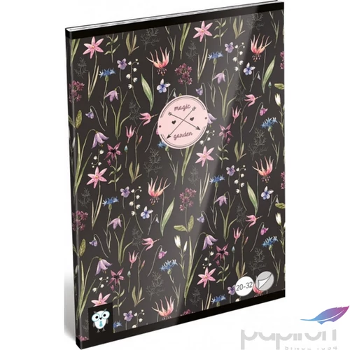 Füzet 20-32 A5 sima Lizzy Kis Bagoly Magic Garden Lizzy kollekció