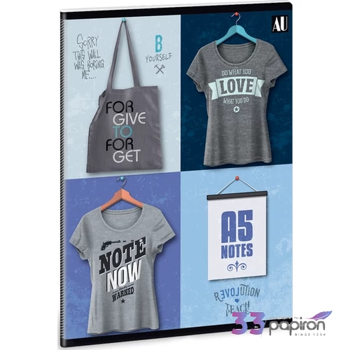 Füzet 27-32 A5 kockás Ars Una Shirt - Poló füzet design 18' 93147941 prémium füzet négyzethálós
