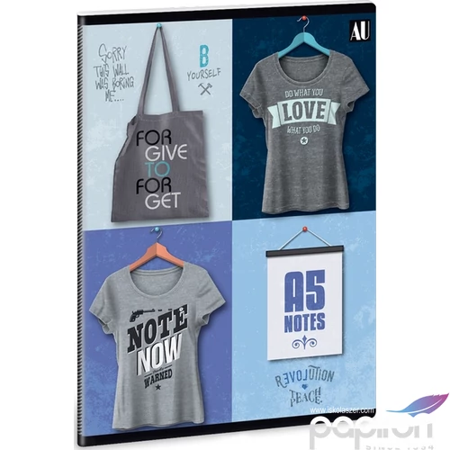Füzet 27-32 A5 kockás Ars Una Shirt - Poló füzet design 18' 93147941 prémium füzet négyzethálós