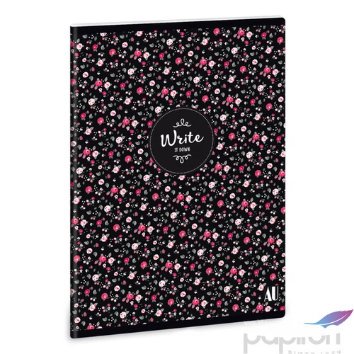 Füzet 27-40 A5 kockás Ars Una Small Flower s - design 18' 93147927 prémium füzet négyzethálós