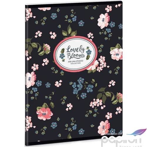 Füzet 27-40 A5 kockás Ars Una Mixed Flower - virágos 40lapos 18' Ars 93148313 prémium füzet négyzethálós