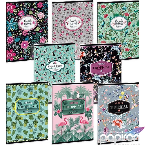 Füzet 31-40 A5 szótár Ars Una Tropical garden mix 18' 40lapos 93168724 A/5-ös 40lapos 70gr-os fehér pa