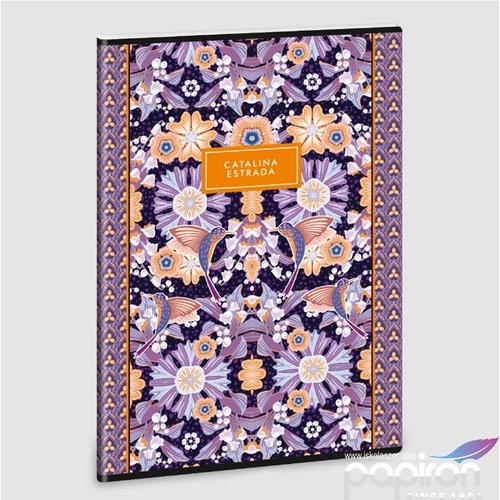 Füzet 80-40 A4 sima Ars Una Catalina Flower Lili (5275) 23 53802750 A/4 sima füzet 40lapos 75gr-os