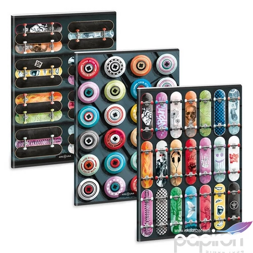 Füzet 80-40 A4 sima Ars Una Extra kapcsos Rollin' Mania (5228) 53802286 A/4 sima füzet 40lapos 75gr-os