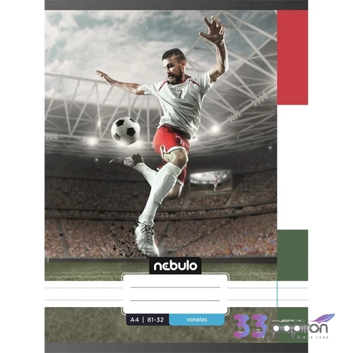 Füzet 81-32 A4 vonalas Nebulo Xtreme minták A minta nem választható! 32lap/70g