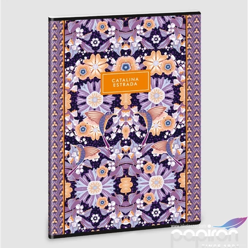 Füzet 81-40 A4 vonalas Ars Una Catalina Flower Lili (5275) 23 53112750 A/4 vonalas 40lapos 75gr-os füz