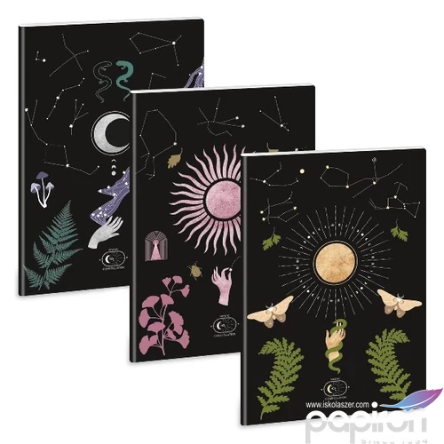 Füzet 81-40 A4 vonalas Ars Una Extra kapcsos Mystic Constellation 5423 53114235 A/4 vonalas 40lapos 75gr-os füz