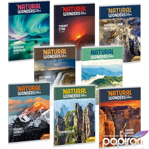 Füzet 81-40 A4 vonalas Ars Una Extra kapcsos Natural Wonders 21' 53111029 A/4 vonalas 40lapos 75gr-os füz