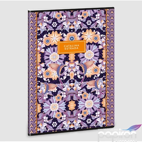 Füzet 87-40 A4 kockás Ars Una Catalina Flower Lili (5275) 23 53122759 A/4-es négyzethálós 40lapos 75g