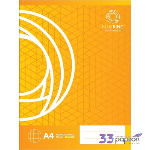 Füzet 88-32 A4 francia kockás 32lapos Bluering