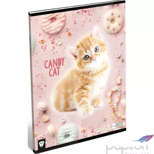 Füzet 81-32 A4 vonalas Kis Bagoly - Candy Cat 20' Lizzy kollekció