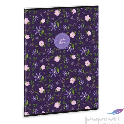 Füzet 87-40 A4 kockás Ars Una Lovely Bloom Wild R. 53122278 A/4-es négyzethálós 40lapos 75g