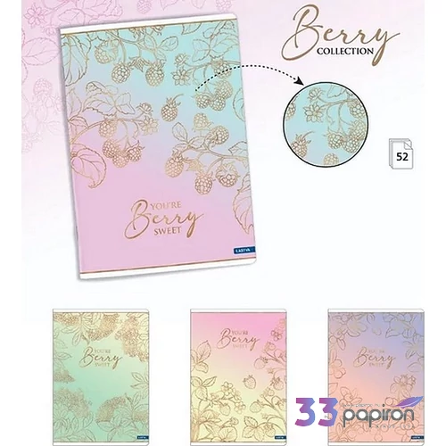 Füzet A4 kockás 52lap A/4 BERRY '25