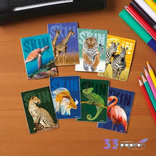 Füzet A4 kockás Blasetti 100g 50lap  SKIN ANIMAL 8523