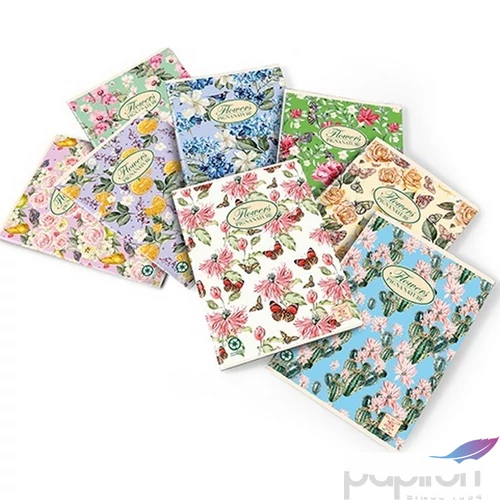 Füzet A/4 Pigna Nature Flowers 42 lapos sima