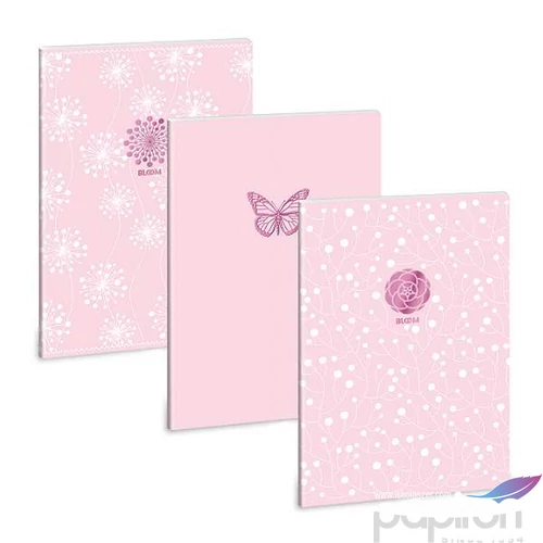 Füzet A4 ponthálós Ars Una Pink Spring(5242) 53102423 Extra kapcsos prémium füzet