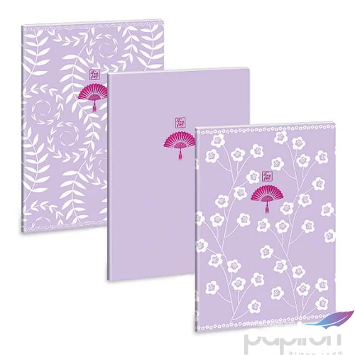 Füzet A4 ponthálós Ars Una Purple Spring(5245) 53102454 Extra kapcsos prémium füzet