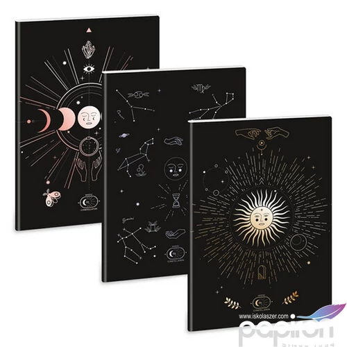 Füzet A4 ponthálós Ars Una Mystic Constellation(5191) 53101914 Extra kapcsos prémium füzet