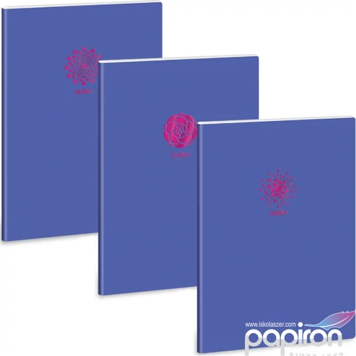 Füzet 80-32 A4 sima Ars Una Violet Spring 53804457 Extra Kapcsos prémium füzet