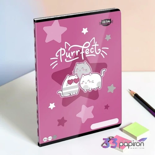 Füzet A4 vonalas Lizzy 26 Kittok Stars Purrfect Vonalas 32 Lap 