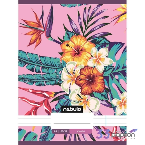 Füzet 81-32 A4 vonalas Nebulo L-Design minták A minta nem választható! 32lap/70g