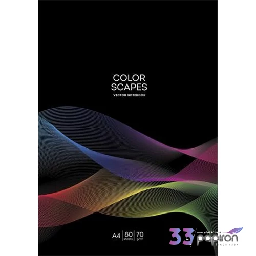 Füzet A4 vonalas Shkolyaryk 81-32 80lap, Color Scapes vegyes Tűzött
