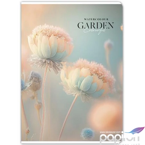 Füzet A4 vonalas Shkolyaryk 81-32 80lap, Garden, Vegyes Tűzött