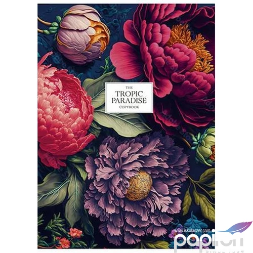 Füzet A4 vonalas Shkolyaryk 81-32 80lap, Tropical Paradise vegyes Tűzött