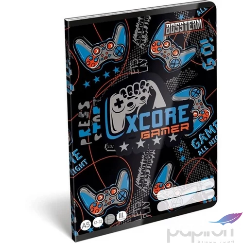 Füzet A5 Lizzy 3.osztály Bossteam Gamer Xcore 