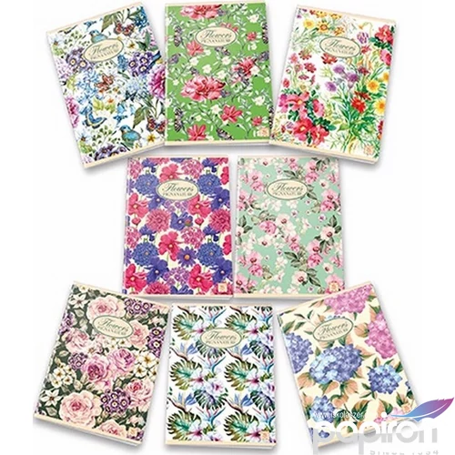 Füzet A/5 Pigna Nature Flowers 42 lapos kockás 0208835 5M
