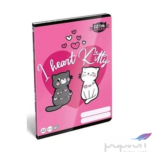 Füzet A/5 sima KitTok, Heart Kitty 