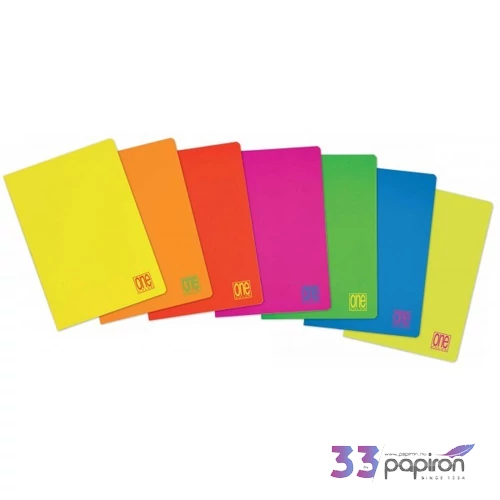Füzet A5 vonalas Blasetti One Color Fluo 80g  42l 8028