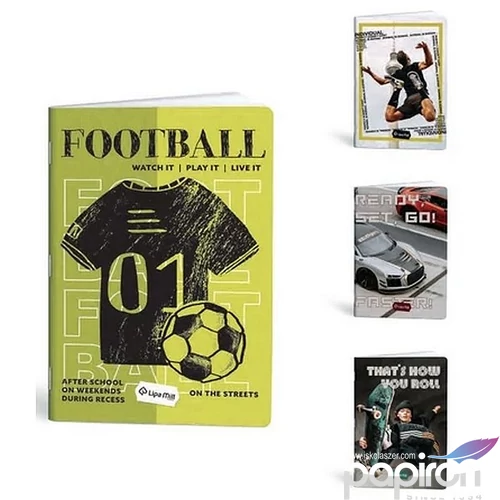 Füzet A/5 vonalas MARMAR Soft cover 52lapos 
