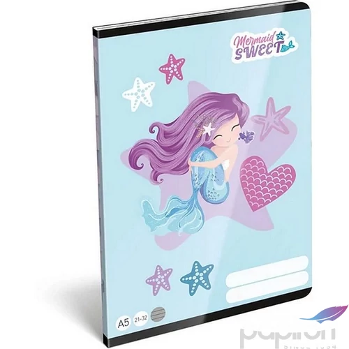 Füzet A/5 vonalas Mermaid, Sweet 