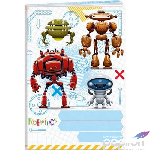 Füzet A6 Argus Robotok vonalas 40 lapos 1598-0327