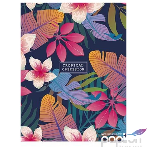 Füzet A5 kockás Shkolyaryk 27-32 48lap Tropical obsession vegyes mi Irodai füzetek Shkolyaryk A5-048-5634K