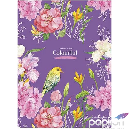 Füzet A4 vonalas Shkolyaryk 81-32 80lap Colourful vegyes minta Irodai füzetek Shkolyaryk A4-080-533L