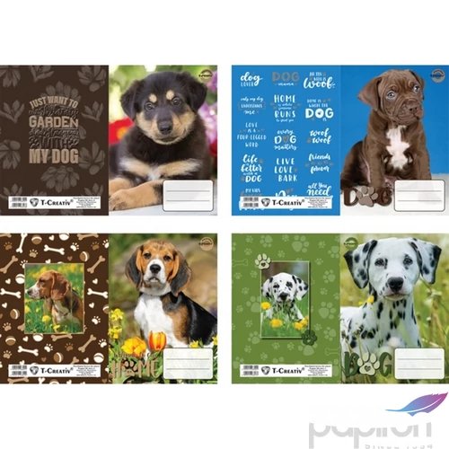 Füzetborító A5 Puppies T-Creativ, vegyes minták 