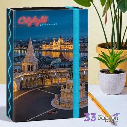 Ars Una A4 Füzetbox 24' City light-Budapest 50854370 prémium minőség