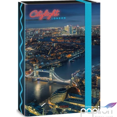 Füzetbox A4 Ars Una 24' City light-London (5438) Prémium minőség