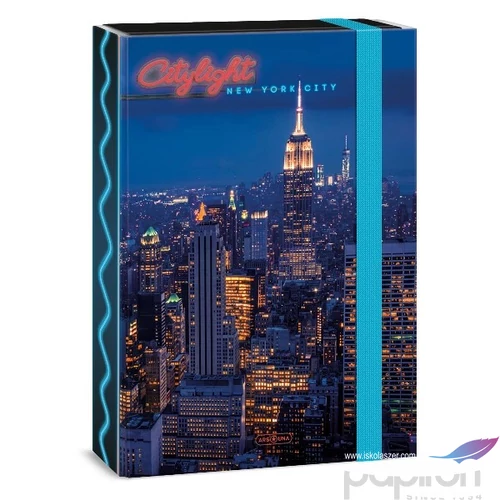 Füzetbox A4 Ars Una 24' City light-New York (5440) Prémium minőség