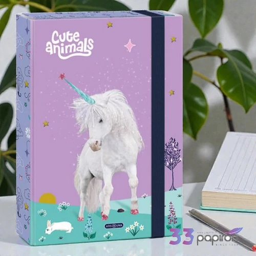 Ars Una A4 Füzetbox 25' Cute Animal Unicurn 50854486 prémium minőség