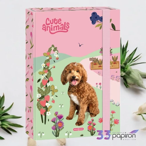 Ars Una A4 Füzetbox 25' Cute Animals Doggie 50854585 prémium minőség