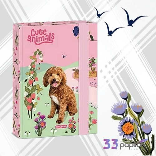 Ars Una A4 Füzetbox 25' Cute Animals Doggie 50854585 prémium minőség